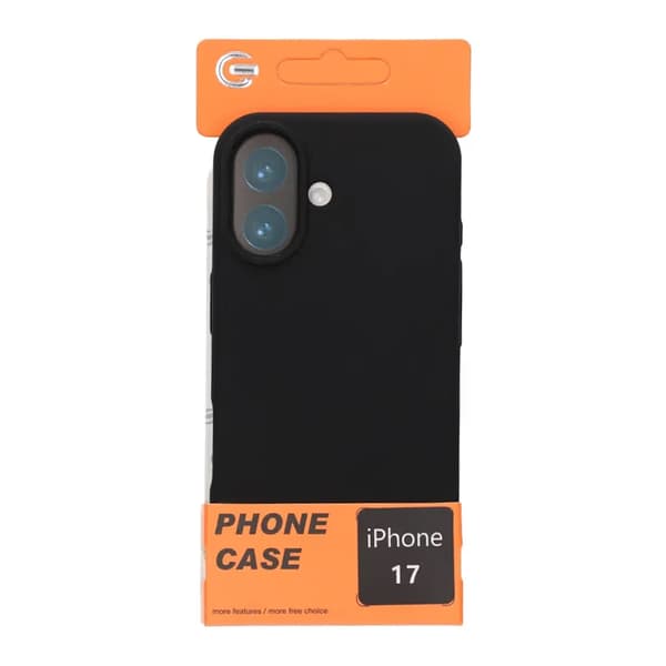 Mobilskal Mjukt Silikon för iPhone 17 - Svart Black
