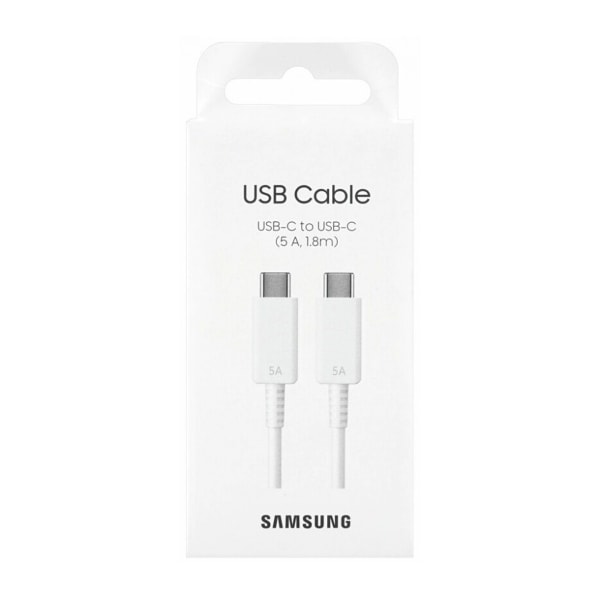 Samsung USB-C till USB-C 100W 5A 1,8m - Vit White