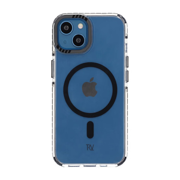 iPhone 13/14 Rvelon Mobilskal Magnet Förstärkt - Svart Svart