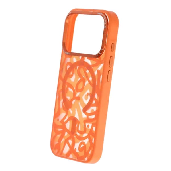 Mobilskal Magsafe med Graffiti för iPhone 17 Pro Max - Orange oranssi