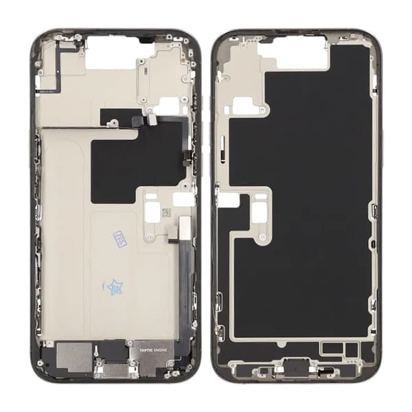 Mittenram med smådelar för iPhone 16 Pro Max - Naturlig Titan OEM grå