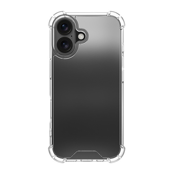 iPhone 16 Mobilskal Stöttåligt - Transparent Transparent