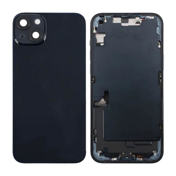 iPhone 14 Plus Baksida med Komplett Ram - Svart Black
