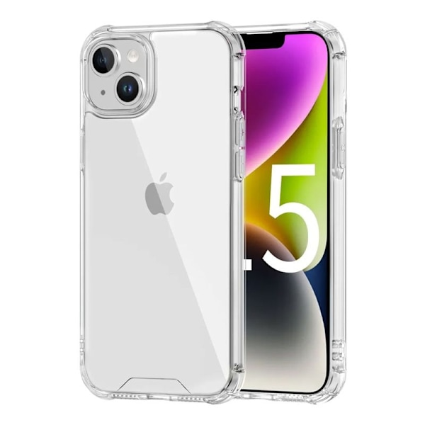 iPhone 15 Plus Stöttåligt Mobilskal - Transparent Transparent