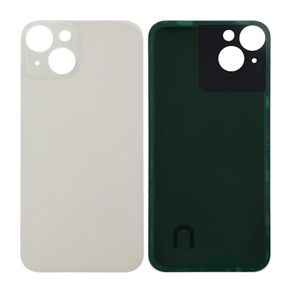iPhone 14 Plus Baksida Glas - Vit Vit