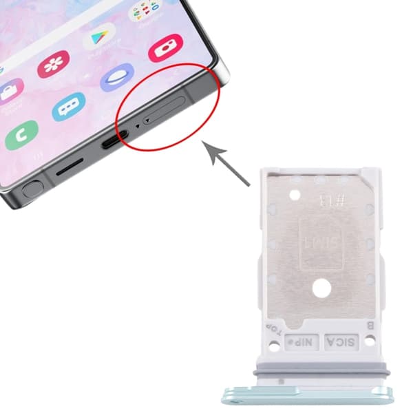 Samsung Galaxy S25/S25 Plus Sim Card Holder - Mint grön