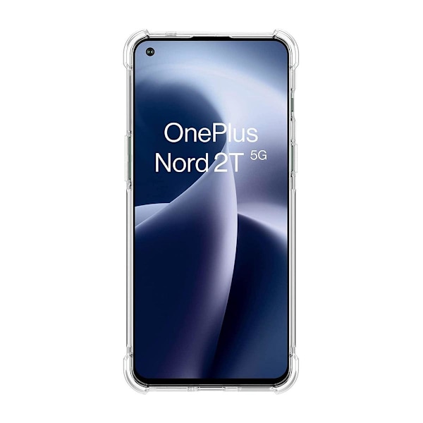 OnePlus Nord 2T Stöttåligt TPU Mobilskal - Transparent Transparent