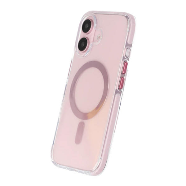 iPhone 16 Mobilskal Magnet Dubbelskydd - Rosa Rosa