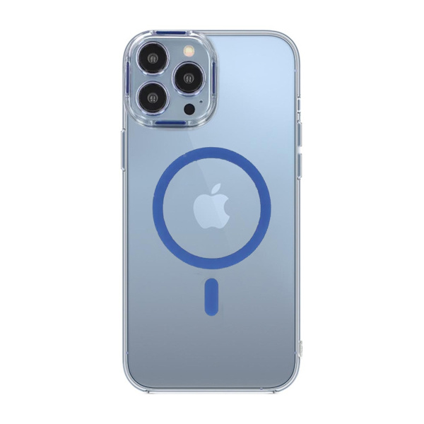iPhone 13 Pro Max Stöttålig Mobilskal med Magsafe - Blå Blå