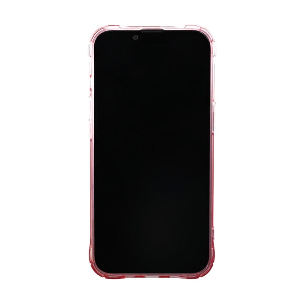 iPhone 14 Plus Stöttåligt Skal med Korthållare - Rosa Rosa
