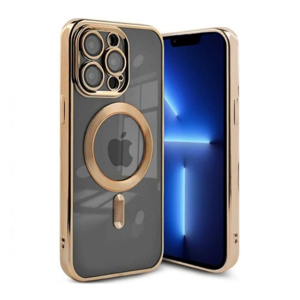 Luxury Mobilskal med Magsafe iPhone 13 Pro Max - Guld Guld