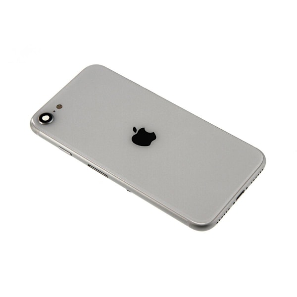 iPhone SE 2020 Baksida med Komplett Ram - Vit Vit