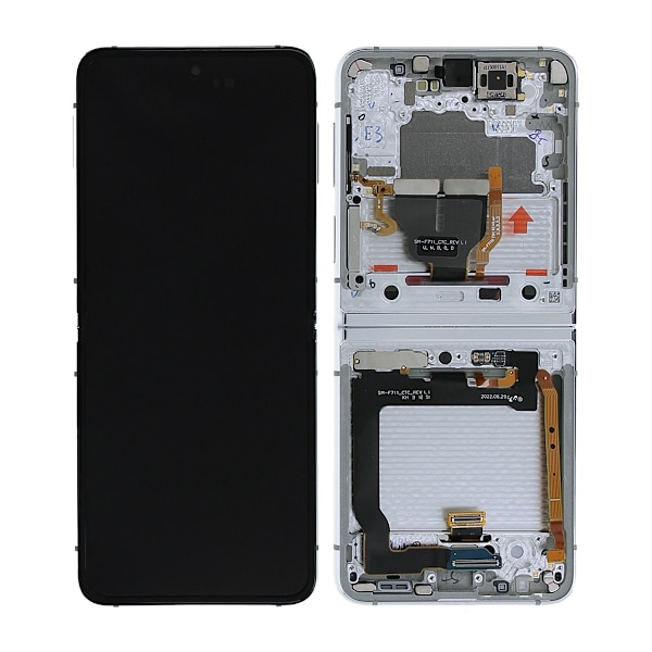 Samsung Galaxy Z Flip 3 5G 2021 (F711) Skärm med LCD Display Original - Silver Silver