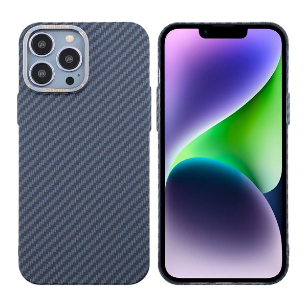 Kolfiber Skal iPhone 13 Pro Max - Blå Blå