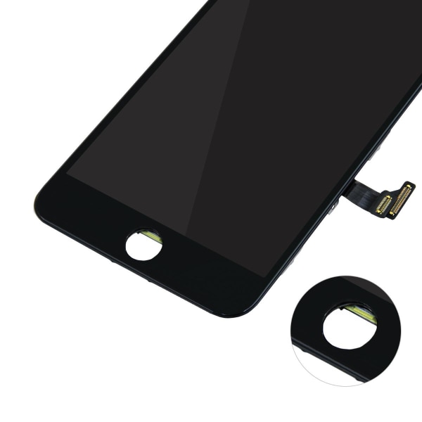 iPhone 8 Plus LCD Skärm - Svart (DTP Modell) Svart