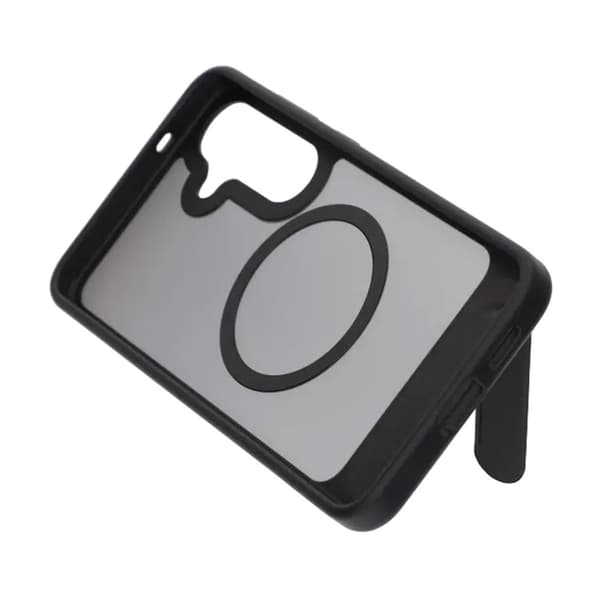 MagSafe-kuori jalustalla Samsung Galaxy S25 Plus - Musta musta