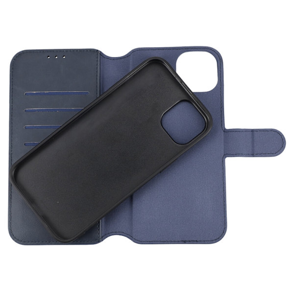 iPhone 15 Plus Plånboksfodral Magnet Rvelon - Blå Marinblå