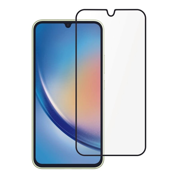 Skärmskydd Samsung Galaxy A34 5G - 3D Härdat Glas - Svart Black