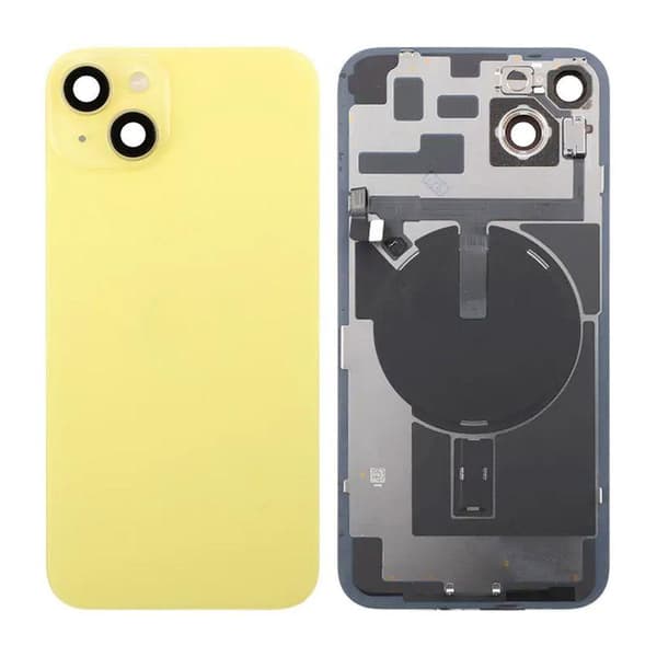 iPhone 14 Plus Baksida Glas Komplett - Gul Gul
