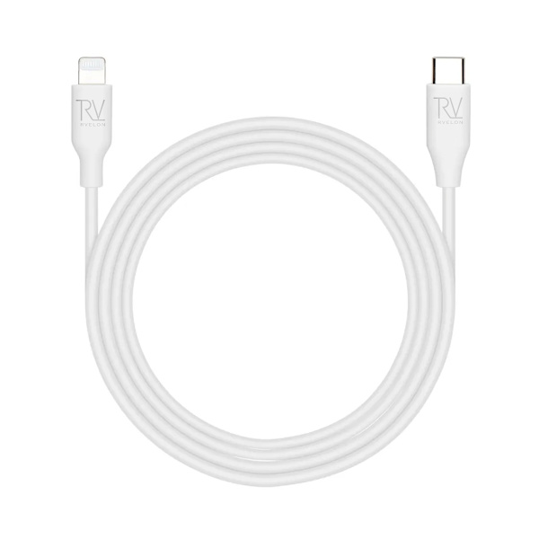 USB C till Lighnting MFi Kabel Rvelon - 1 Meter Vit Vit