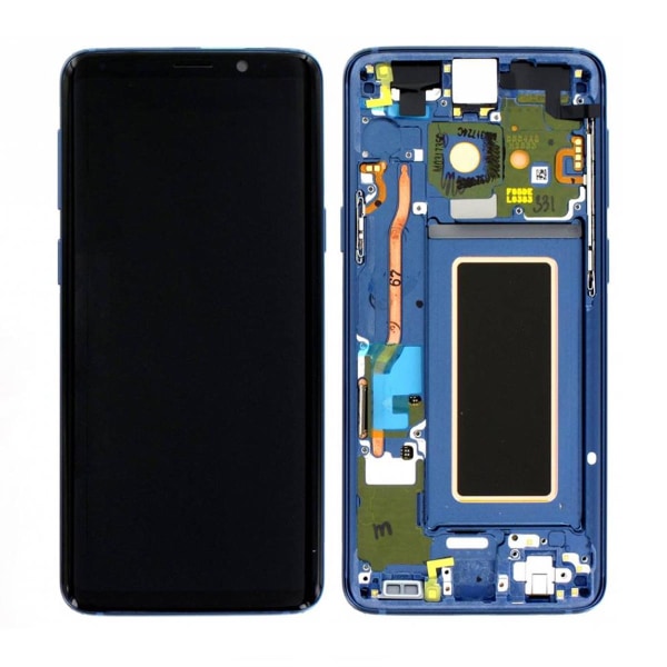 Samsung Galaxy S9 (SM-G960F) Skärm med LCD Display Original - Korall Blå Ocean blå