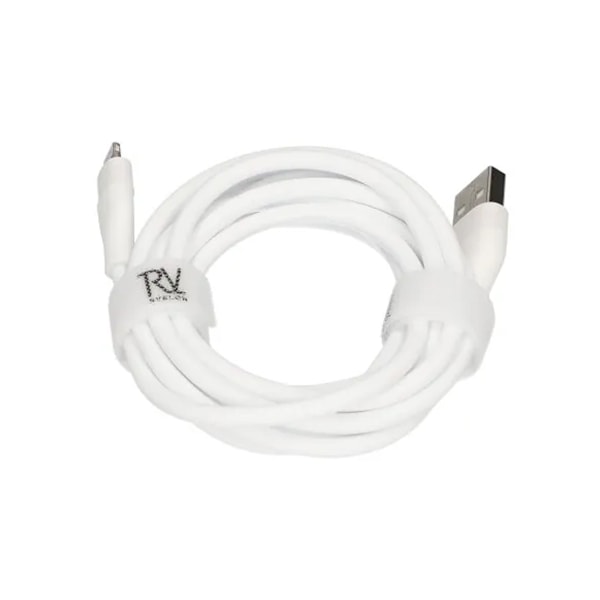 USB A till Lightning MFi Kabel Rvelon - 2 Meter Vit White