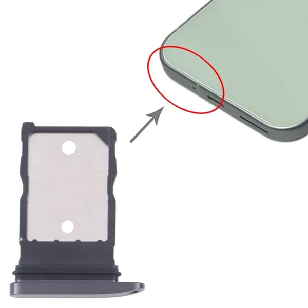 Google Pixel 9 Simkortshållare - Svart sort