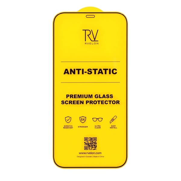 Rvelon Skärmskydd för iPhone 12 och 12 Pro - 2.5D Härdat Glas