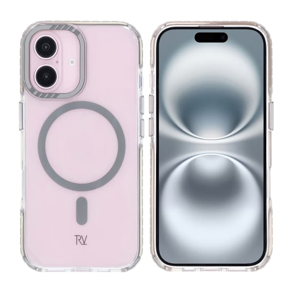 iPhone 16 Rvelon Mobilskal Magnet Förstärkt - Grå grå