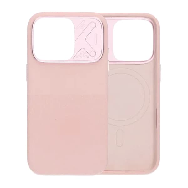Silikonskal MagSafe med Kameraskydd till iPhone 16 Pro - Rosa pink