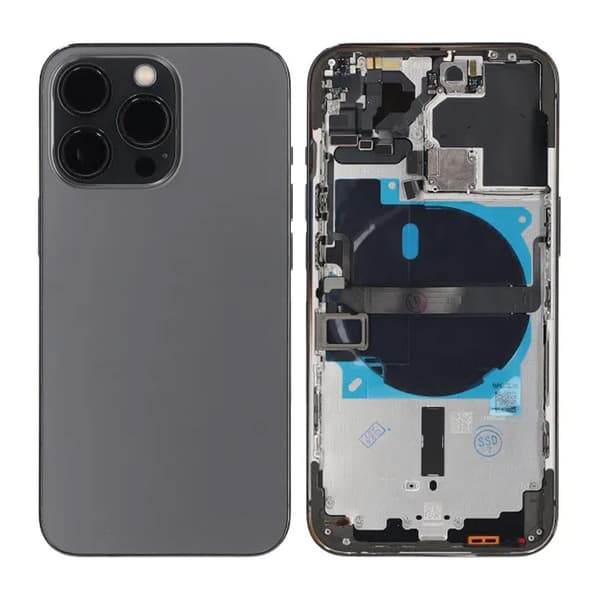 iPhone 13 Pro Baksida med Komplett Ram OEM - Grafit Graphite grey
