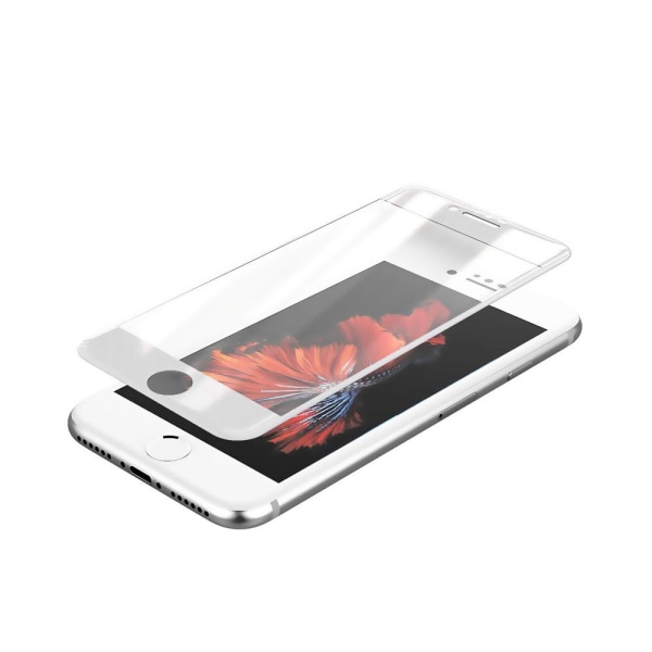 Skärmskydd iPhone 7/8 - 3D Härdat Glas Vit (miljö) Vit