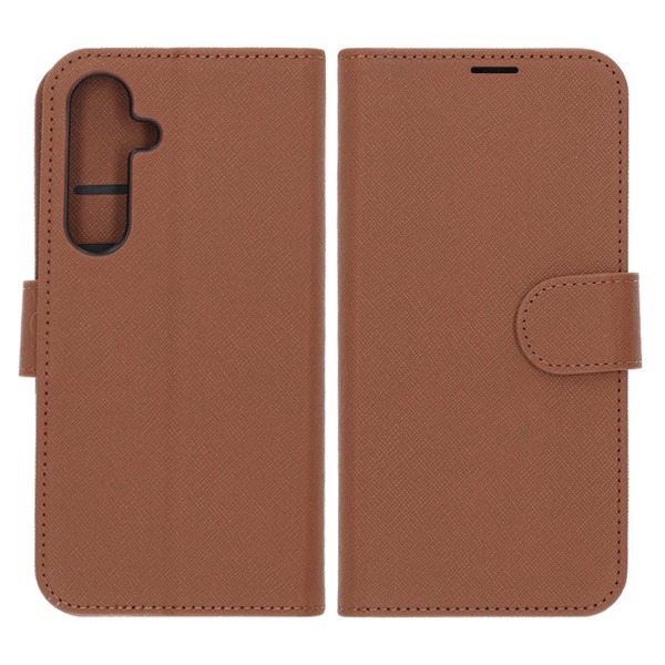 Samsung Galaxy S24 FE Plånboksfodral med Stativ - Brun Brown