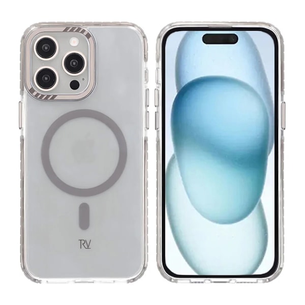iPhone 15 Pro Rvelon Mobilskal Magnet Förstärkt - Grå grå
