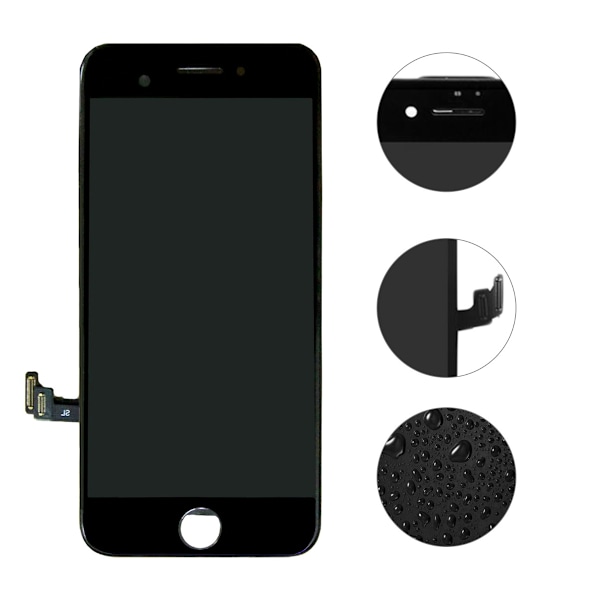 iPhone 7 SC Display AAA Premium - Svart Svart