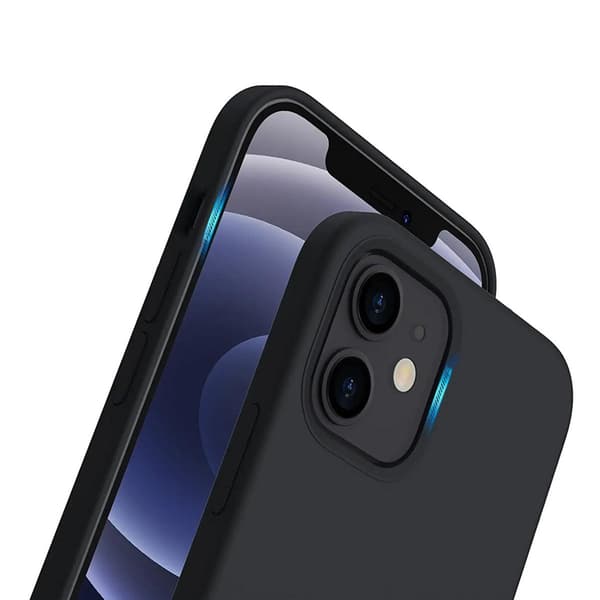 iPhone 12/12 Pro Silikonskal Rvelon - Svart Svart