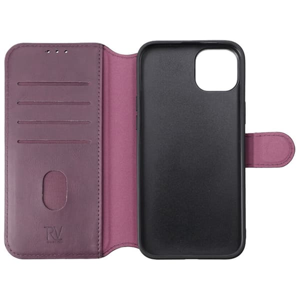 iPhone 15 Plånboksfodral med Magsafe Rvelon - Lila Purple