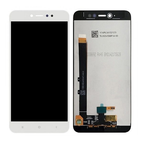 Xiaomi Redmi Note 5A Skärm med LCD Display - Vit White