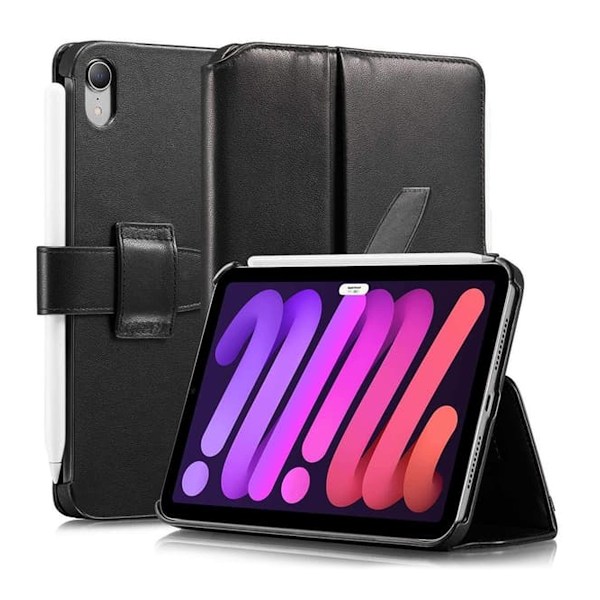 KAVAJ iPad mini (gen 6)/iPad mini (A17 Pro) Fodral London Svart Svart