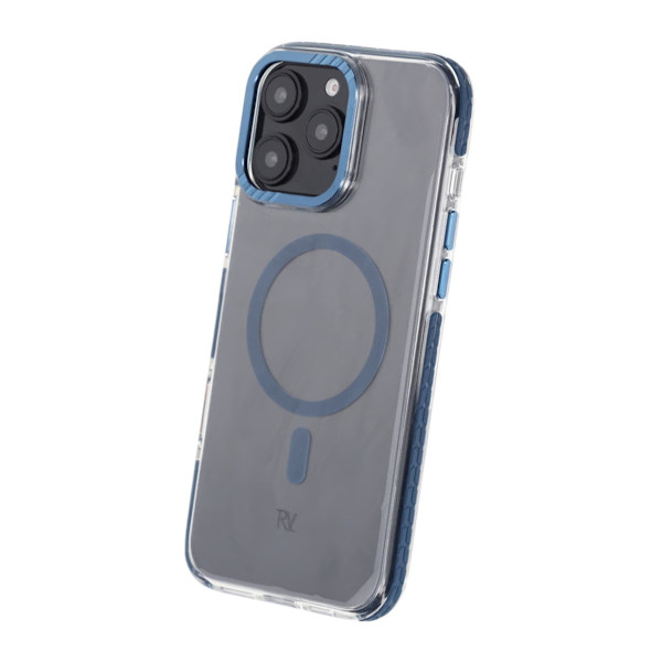 iPhone 16 Pro Max Rvelon Mobilskal Magnet Förstärkt - Blå Blå