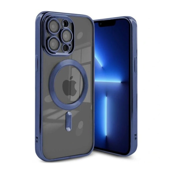 Luxury Mobilskal med Magsafe iPhone 13 Pro - Mörkblå Dark blue