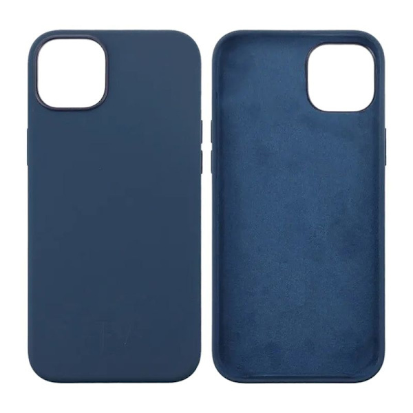 iPhone 15 Plus Mobilskal Silikon Rvelon - Mörkblå Dark blue