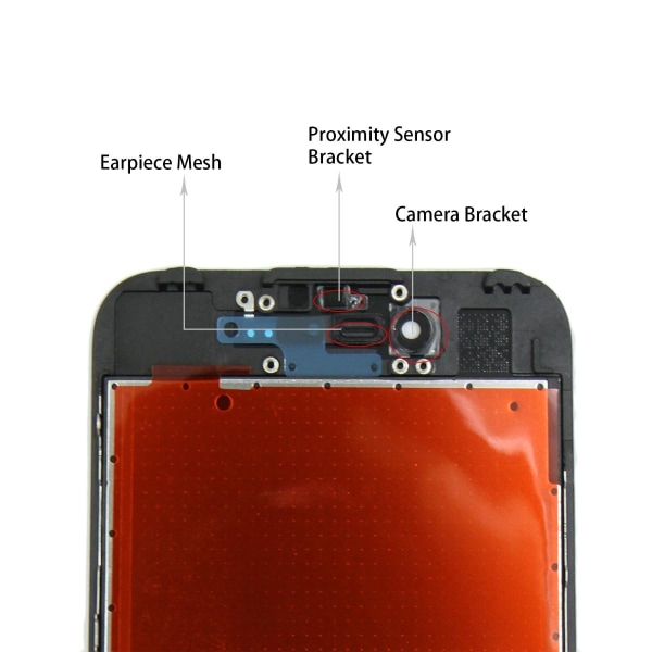 iPhone 7 SC Display AAA Premium - Svart Svart