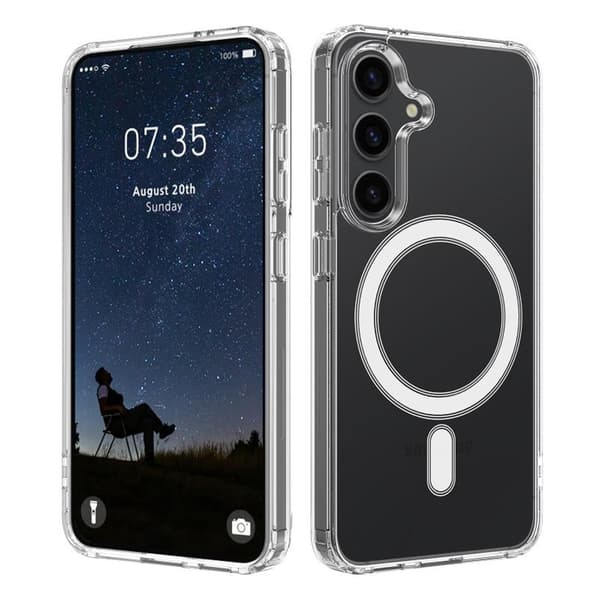 Mobilskal Stöttåligt Magsafe för Samsung Galaxy A57 - Klar transparent