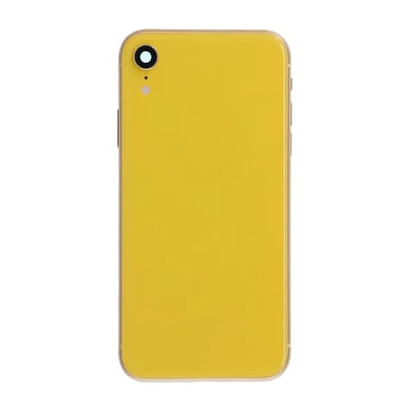 iPhone XR Baksida med Komplett Ram Premium - Gul Yellow