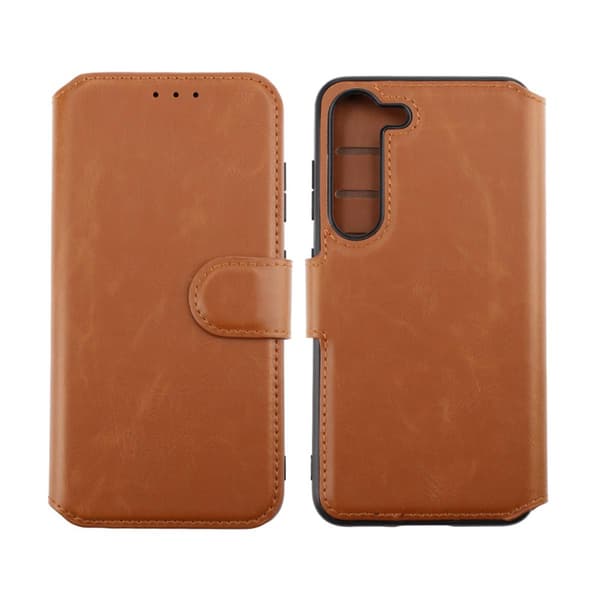 Samsung Galaxy S23 5G Plånboksfodral Extra Kortfack Rvelon - Brun Brun