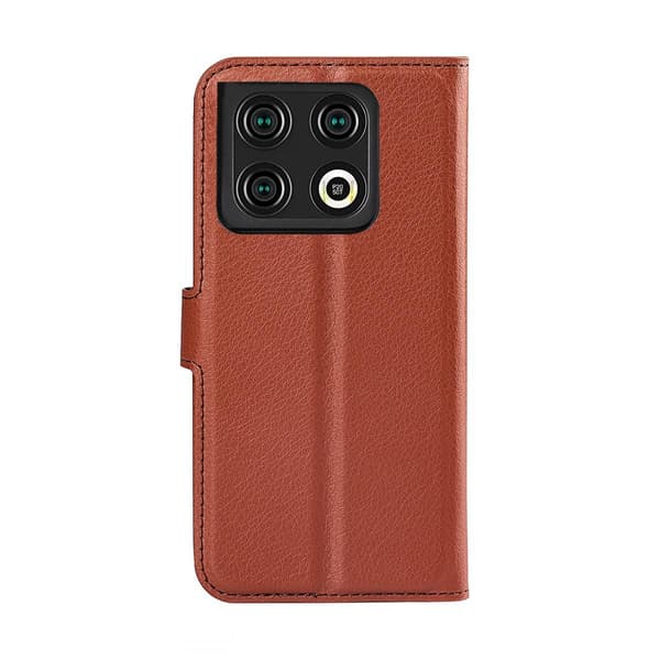 OnePlus 10T Plånboksfodral med Stativ - Brun Brun