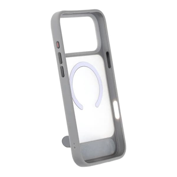 MagSafe-kuori jalustalla iPhone 17 Pro Maxille - Harmaa harmaa