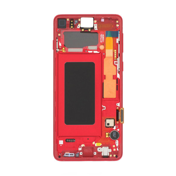 Samsung Galaxy S10 (SM-G973F) Skärm med LCD Display Original - R Red