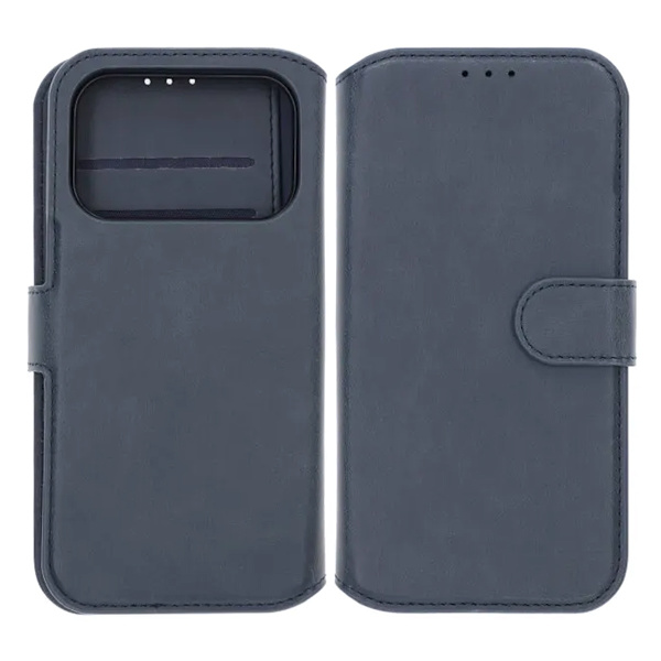 Rvelon Plånboksfodral Magnet för iPhone 17 Pro - Blå Blue